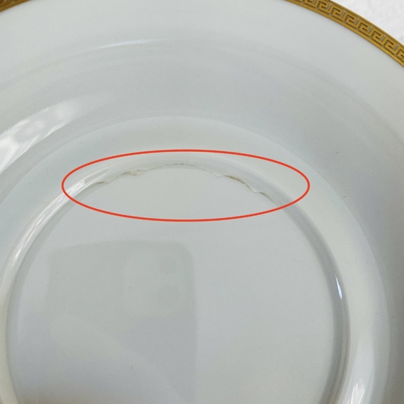 Versace x Rosenthal Medallion Meandre D'Or White & Gold Breakfast Cup and Saucer - Picture 15 of 15